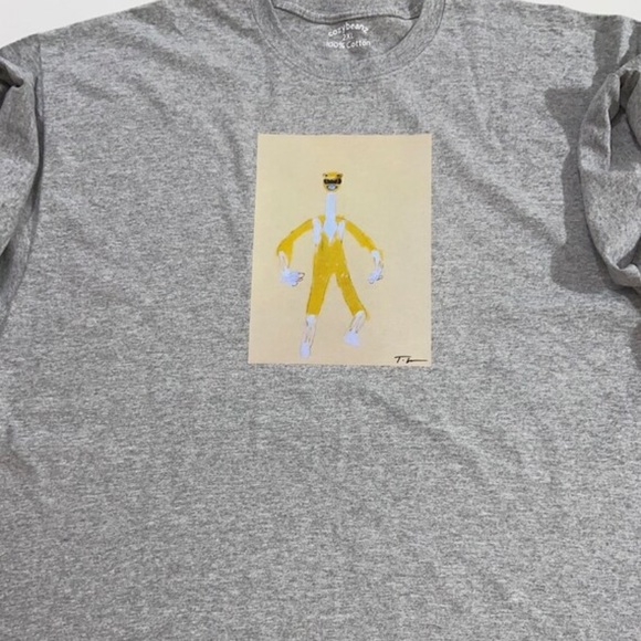 Art on Fabric Gray Yellow Power Ranger Tee - Picture 5 of 5